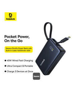 POWER BANK Baseus PicoGo, display, capacitate 10000mAh,... 2