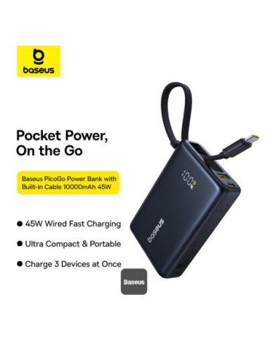 POWER BANK Baseus PicoGo, display, capacitate...