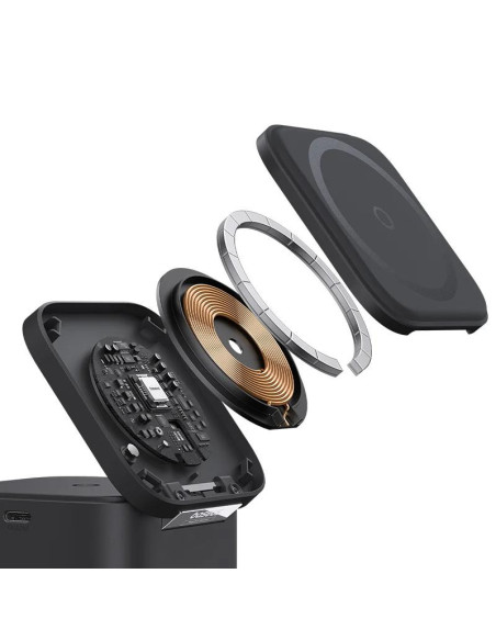 INCARCATOR RETEA Baseus MagPro 2-in-1 Magnetic, 25W, prindere magnetica incarcare wireless 15W, incarcare wireless MagPro Magnet