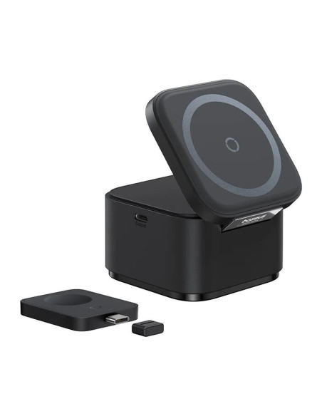 INCARCATOR RETEA Baseus MagPro 2-in-1 Magnetic, 25W, prindere magnetica incarcare wireless 15W, incarcare wireless MagPro Magnet