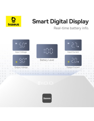 POWER BANK Baseus PicoGo, 10000mAh, 20W, 2 x...