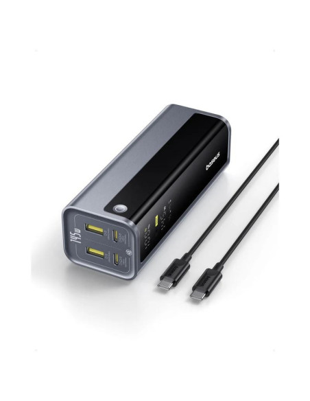 POWER BANK Baseus EnerGeek GP12, 20800mAh, 2 x USB Type-C, 2 x USB, 145W, display, include cablu USB Type-C la USB Type-C 1m, ne