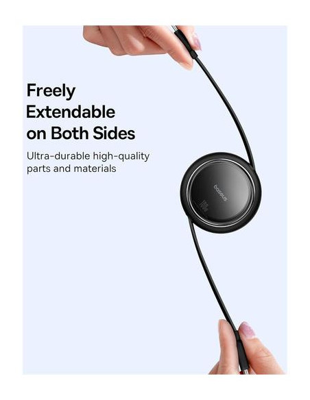 CABLU alimentare si date Baseus Free2Pull, Fast Charging Data Cable pt. smartphone, retractabil, USB Type-C la USB Type-C 100W,