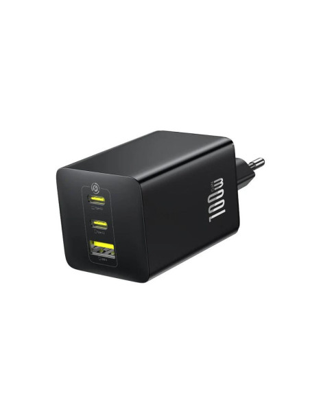 INCARCATOR retea Baseus EnerFill FE11, Quick Charge 100W, 2 x USB Type-C, 1 x USB, negru "P10182102123-00" - 6932172690632