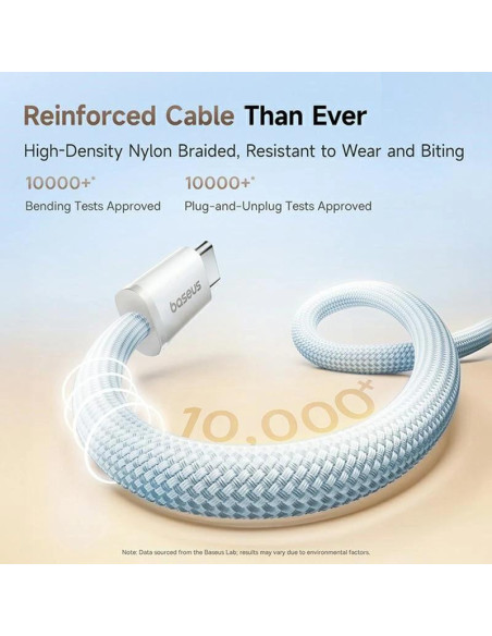 CABLU alimentare si date Baseus Dynamic 4 Pro, Fast Charging Data Cable pt. smartphone, USB Type-C la USB Type-C 100W, 1m, braid