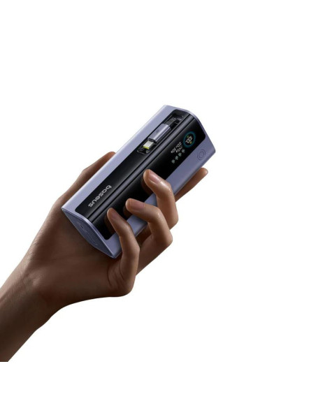 POWER BANK Baseus EnerGeek GR11, 20000mAh, 145W, 2 x USB Type-C, 1 x USB, cablu integrat USB Type-C, display, gri, "E0027B01" -