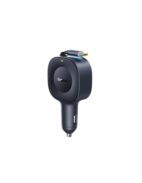 INCARCATOR auto Baseus PrimeTrip VR2, Quick Charge 30W, 1 x USB Type-C, cablu retractabil integrat 1 x USB Type-C, pt. bricheta