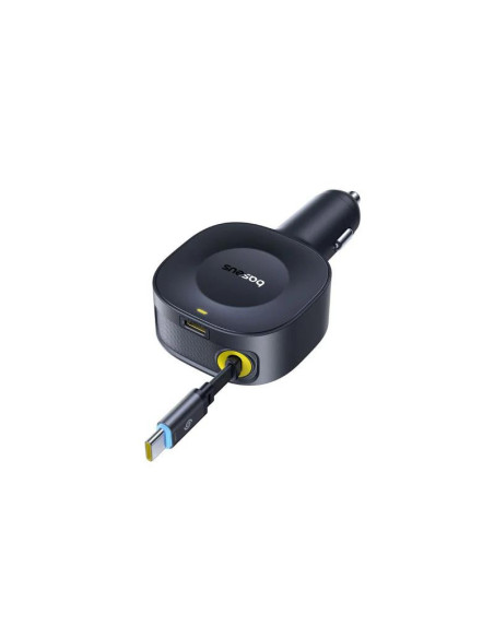 INCARCATOR auto Baseus PrimeTrip VR2, Quick Charge 30W, 1 x USB Type-C, cablu retractabil integrat 1 x USB Type-C, pt. bricheta