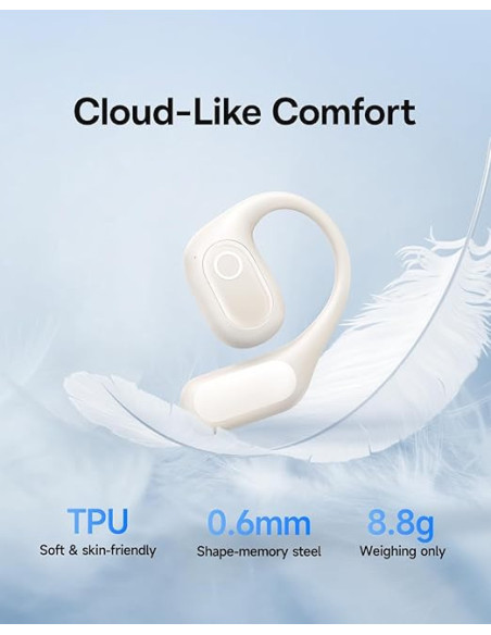 CASTI Baseus Bowie Eli 2i Fit Open-Ear True Wireless, on ear, pt smartphone, microfon pe casca, conectare prin Bluetooth 6.0, al