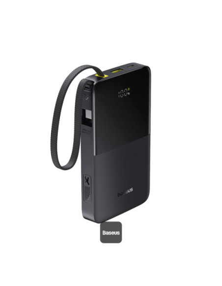 POWER BANK Baseus EnerFill FC51 Bipow 2 Pro Digital, capacitate 30000mAh 22.5W, 1 x USB, 1 x USB Type-C, cablu integrat USB Type