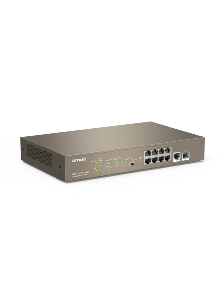 SWITCH PoE Tenda cu management L3 cu 10 porturi (8 x GE PoE, 1 x GE, 1 x SFP) IEEE 802.3at/af, carcasa metalica, rackabil "TEG53