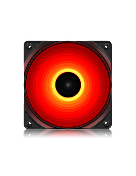 VENTILATOR DEEPCOOL PC RF120R LED, 120x120x25 mm, 4 red LED, Hydro Bearing, "DP-FLED-RF120-RD"