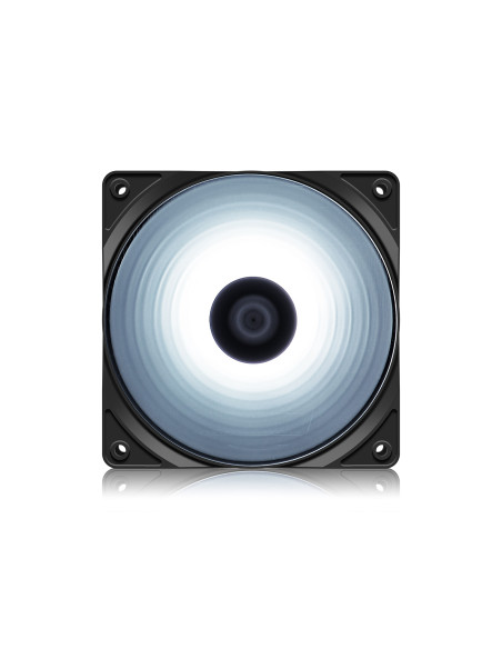 VENTILATOR DEEPCOOL PC RF120W, 120x120x25 mm, 4 white LED, Hydro Bearing, "DP-FLED-RF120-WH"