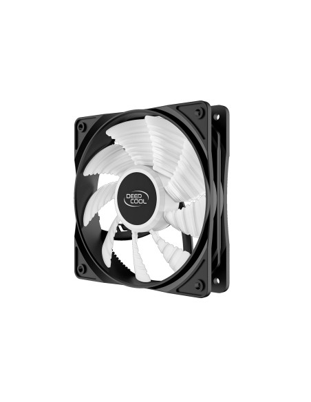VENTILATOR DEEPCOOL PC RF120W, 120x120x25 mm, 4 white LED, Hydro Bearing, "DP-FLED-RF120-WH"