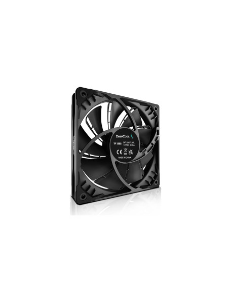 VENTILATOR DEEPCOOL PC TF120S BLACK, 120x120x25 mm, 1500rpm, control PWM, fara LED, 1 ventilator, 4-pin PWM, negru, "DP-GS-H12FD