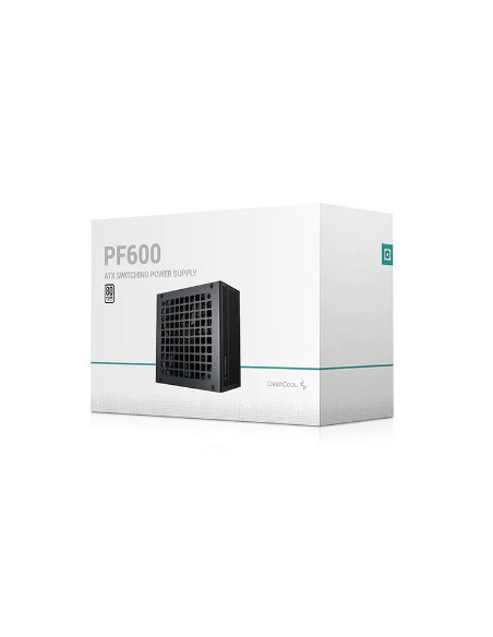 SURSA DeepCool 600W (real), 120mm silent fan, 80 PLUS White, 4x PCI-E (6+2), 6x S-ATA "PF600" "R-PF600D-HA0B-EU"