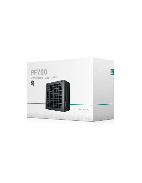 SURSA DEEPCOOL PF700, 700W(real), 120mm silent fan, 80 PLUS White, 4x PCI-E (6+2), 6x S-ATA, "R-PF700D-HA0B-EU"