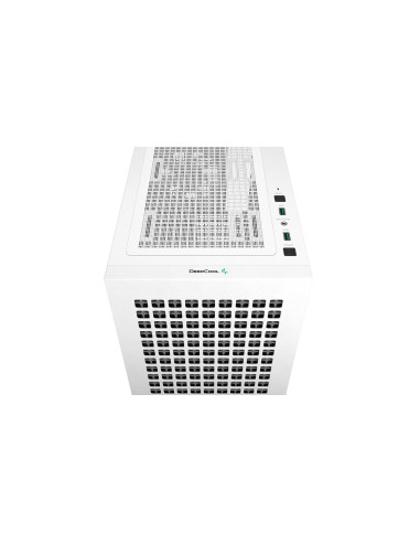 CARCASA DEEPCOOL CH370 WH, Micro ATX, fara...