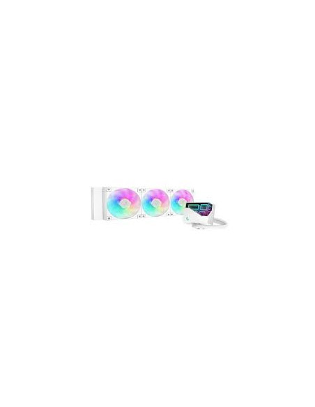 DeepCool "LT360 ARGB", skt. Intel si AMD, racire cu lichid, 3 x 120mm, 600 - 2400 RPM, iluminare RGB - infinity mirror, alb "R-L