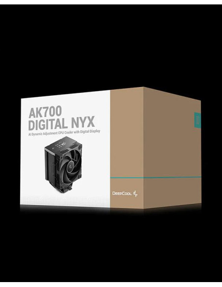 COOLER DeepCool "AK700 G2 DIGITAL WH" skt. Intel si AMD, racire cu aer, vent. 120mm, 2700 rpm, 7 heatpipes, inaltime 157mm, top