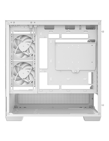 CARCASA DeepCool "CG380 Wh", middle tower, gaming, fara sursa, suporta 9xfan, 3xfan inclus, PSU shroud, USB Type-C x 2, USB 3.2