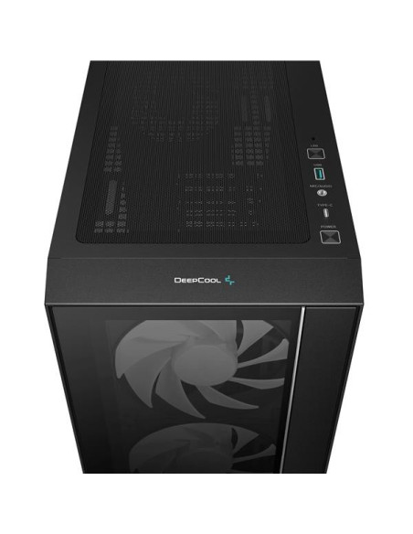 CARCASA DeepCool "MATREXX55",middle tower,gaming,fara sursa,suporta 8xfan, 4xfan inclus, USB 3.1 gen1x1, USB-C,audio+mic,7 slotu