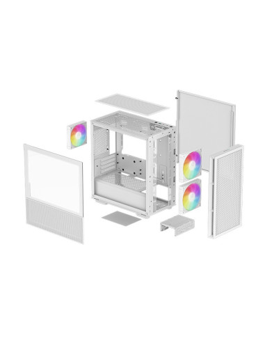 CARCASA DeepCool "CH360 WH", Mini Tower, ATX,...