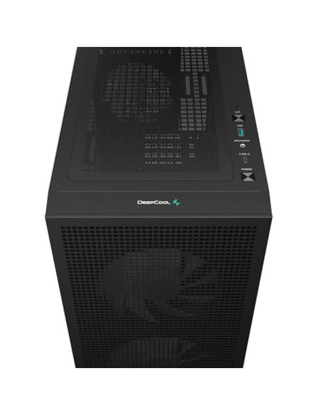 CARCASA DeepCool "CH360", Mini Tower, ATX, fara sursa, 3xfan, USB 3.2 gen 1 x 1, USB 2.0 x 2,audio,PSU shroud,4 sloturi expansiu