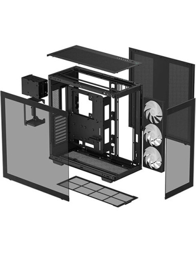CARCASA DeepCool "CH780", Tower, ATX, fara...