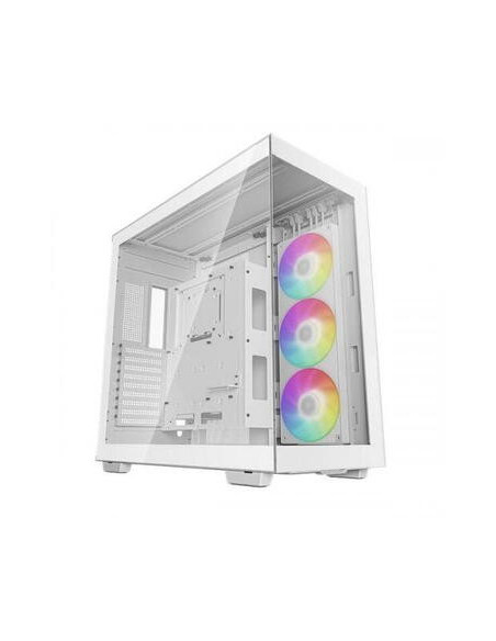 CARCASA DeepCool "CH780 WH", Tower, ATX, fara sursa, 1xfan, USB 3.2 gen 1 x 4, USB Type-C x 1, audio, PSU shroud,9 sloturi expan