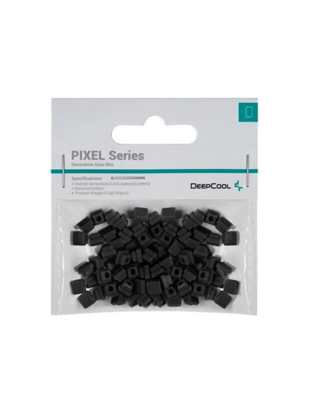 Accesoriu decorativ pt. carcasa DeepCool "PIXEL BK", silicon, 5.4x5.4x4mm, pachet 100 buc, negru, "R-PIXEL-BK100-G-1" 6933412796
