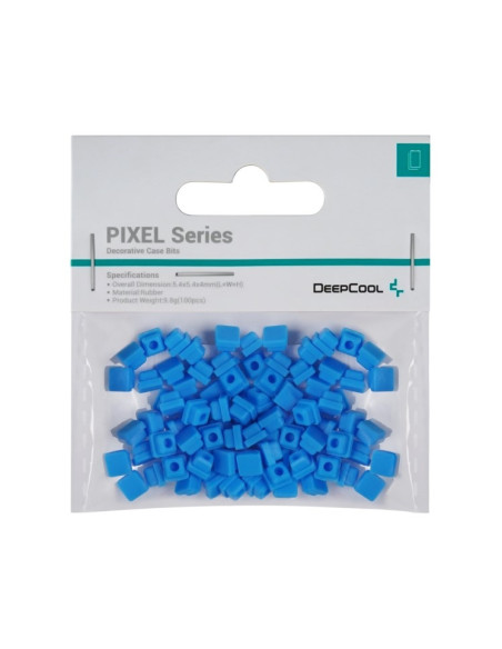 Accesoriu decorativ pt. carcasa DeepCool "PIXEL BU", silicon, 5.4x5.4x4mm, pachet 100 buc, albastru, "R-PIXEL-BU100-G-1" 6933412