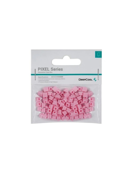 Accesoriu decorativ pt. carcasa DeepCool "PIXEL PK", silicon, 5.4x5.4x4mm, pachet 100 buc, roz, "R-PIXEL-PK100-G-1" 693341279675