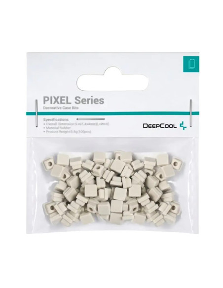 Accesoriu decorativ pt. carcasa DeepCool "PIXEL GY", silicon, 5.4x5.4x4mm, pachet 100 buc, gri, "R-PIXEL-GY100-G-1" 693341279677