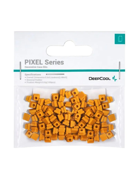 Accesoriu decorativ pt. carcasa DeepCool "PIXEL PO", silicon, 5.4x5.4x4mm, pachet 100 buc, portocaliu, "R-PIXEL-PO100-G-1" 69334