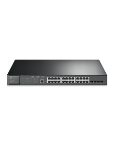 Switch TP-Link cu management L2, 24 Porturi Gigabit POE+,...