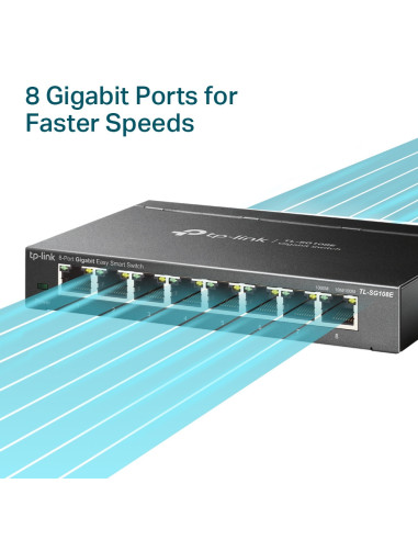 SWITCH TP-LINK 8 porturi Gigabit. carcasa...