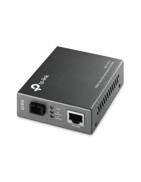 MEDIA CONVERTOR TP-LINK RJ45 10/100M la fibra SC single-mode 100M, Full-duplex, Tx:1310nm, Rx:1550nm, pana la 20Km, montabil in