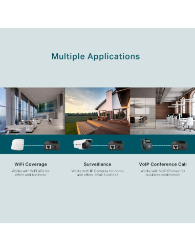 INJECTOR PoE TP-LINK 2 porturi Gigabit,...