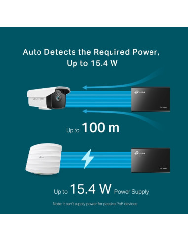 INJECTOR PoE TP-LINK 2 porturi Gigabit,...