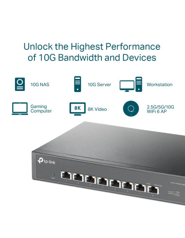 SWITCH TP-LINK 8 porturi 10G carcasa metalica...