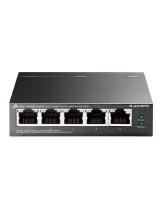 SWITCH TP-LINK 5 porturi Gigabit Easy Smart, 4-Port PoE+,...