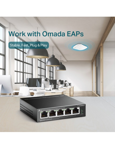 SWITCH PoE TP-LINK 5 porturi 10/100Mbps (4...