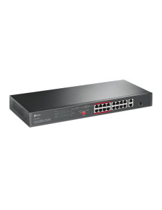 SWITCH TP-LINK 16 porturi, 16× PoE+ 10/100 Mbps RJ45, 2×... 2