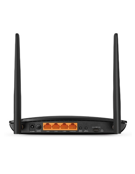 ROUTER TP-LINK wireless. 4G LTE (desktop), 1600Mbps. 3 porturi 10/100/1000Mbps + 1 WAN/LAN Gigabit, Dual Band "Archer MR600"