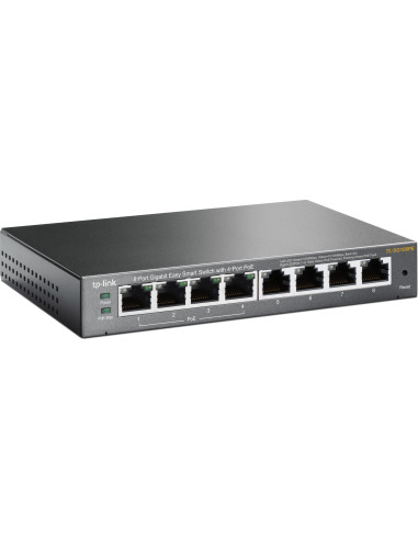 SWITCH PoE TP-LINK 8 porturi Gigabit (4 PoE),...