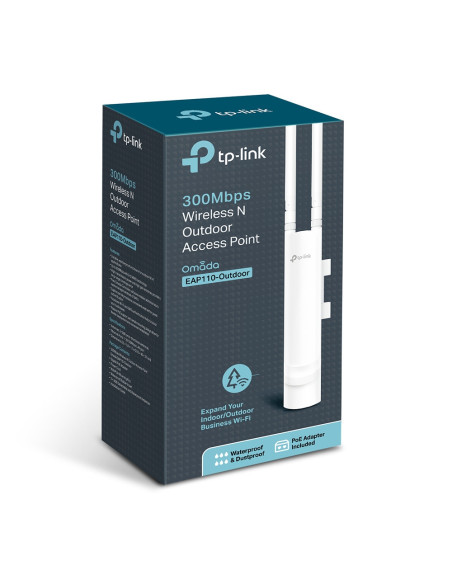 ACCESS POINT TP-LINK wireless exterior 300Mbps, port 10/100Mbps, 2 antene externe, pasiv PoE "EAP110-Outdoor"