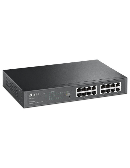 SWITCH PoE TP-LINK SMART 16 porturi Gigabit (8 PoE+), IEEE 802.3af/at, carcasa metalica, rackabil "TL-SG1016PE"