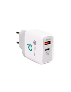 Televizoare SPACER Alim. retea Spacer QC USB-A&C 18W, alb