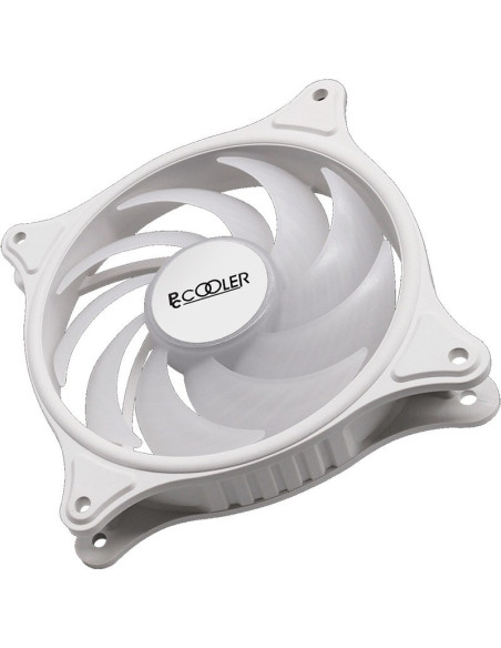 Ventilator PCCooler "FX 120 Wh", 120mm, 1200 rpm, hydraulic bearing, 31.68 cfm, 3-Pin + Molex D-Type, alb, "FX-120-3 WH"